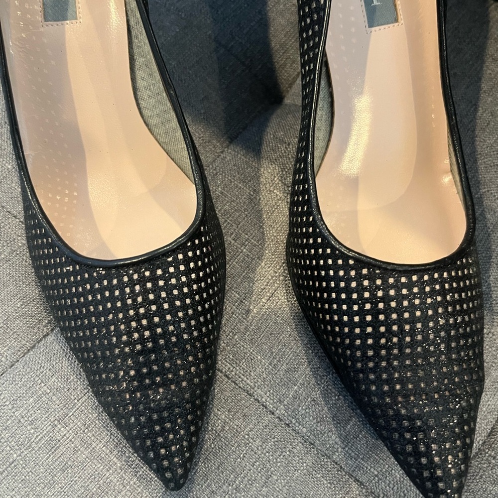 Sarah Jessica Parker SJP Black Sparkly Women's Heels - Picture 4 of 10